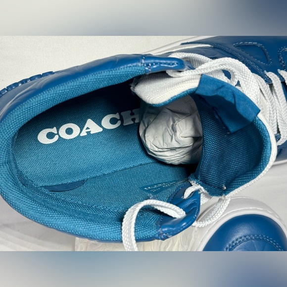 New Authentic Coach Mens Shoes Clip Court High Top Sneaker In Signature Sz 11.5 - Picture 11 of 12